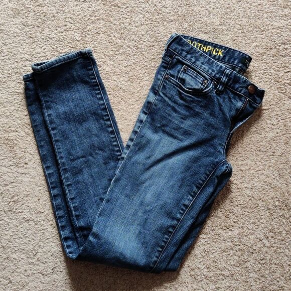 ✔️⚓Y2K J Crew Factory Toothpick Stretch Jeans - Picture 1 of 4